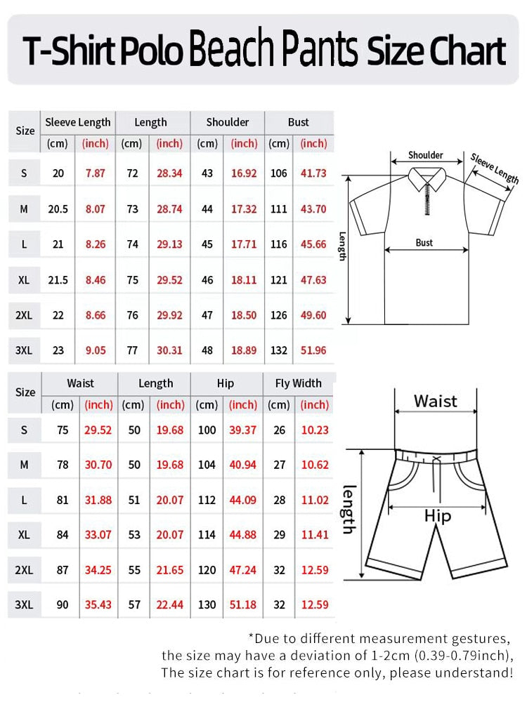 Men's Casual Fashion Polo Shirt Set Outfit Vintage Tracksuit Sportswear.