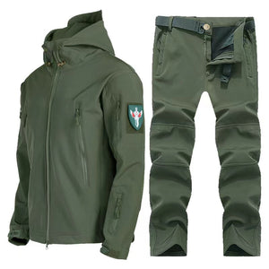 Gym Fitness Military Style Tactical Men Jacket Suit Outdoor Fishing Waterproof Warm Hiking Hunting Tracksuits Set for Thermal Jacket