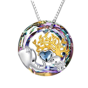 Exquisite Gorgeous Tree of Life Round Necklace Pendant Aesthetic Jewelry