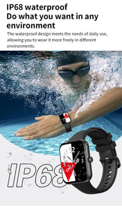 Women's Waterproof Sport Watch Fitness Tracker Smartwatch  1.83inch Large Screen IP68