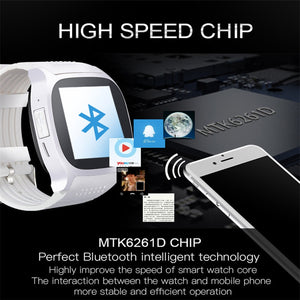 Smartwatch For Android With Camera Phone T8 Bluetooth Smart Watch  Whatsapp Facebook  Support Call Music TF SIM Card Call Sports