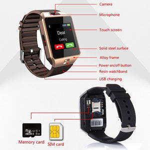 Waterproof Wrist Watch Professional Smart Watch 2G SIM TF Camera  GSM Phone Large-Capacity SIM SMS For Android