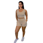 Lade das Bild in den Galerie-Viewer, Gym Fitness wear two piece sets perfect for just about anything women&#39;s top &amp; bottom outfits

