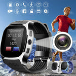 Lade das Bild in den Galerie-Viewer, Smartwatch For Android With Camera Phone T8 Bluetooth Smart Watch  Whatsapp Facebook  Support Call Music TF SIM Card Call Sports
