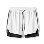Lade das Bild in den Galerie-Viewer, Gym Fitness Men Sports Short Pant 2 In 1 Double-deck Quick Dry GYM  Fitness Jogging Workout Shorts
