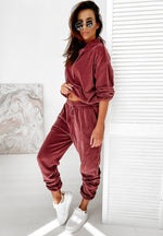 Load image into Gallery viewer, Women&#39;s  hooded long-sleeved casual outfit Sports 2 Pieces Set  Set
