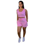 Load image into Gallery viewer, Gym Fitness wear two piece sets perfect for just about anything women&#39;s top &amp; bottom outfits
