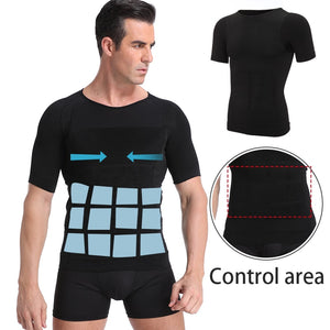 Gym Fitness Men's Slimming Shaper  Vest Tummy  Compression Body Modeling Fat Burner Chest Tummy Shirt Corset