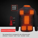 Загрузить изображение в средство просмотра галереи, Thermal Hooded Jackets 11 Areas Heated For Autumn Winter Warm Flexible Usb Electric Heated Outdoor  Coat
