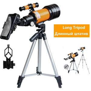 HD Night Vision Astronomical 150X Refractive  With Phone Clip Outdoor150X Telescope