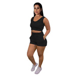 Charger l&#39;image dans la galerie, Gym Fitness wear two piece sets perfect for just about anything women&#39;s top &amp; bottom outfits
