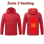 Lade das Bild in den Galerie-Viewer, Gym Fitness USB Winter Outdoor Electric Heating Jackets Warm Sprots Thermal Coat  Heatable Cotton jackets

