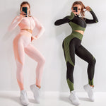 이미지를 갤러리 뷰어에 로드 , Gym Fitness Women&#39;s Fitness Do Just about anything Clothes Sport Yoga Sets Female Sport Gym Suits
