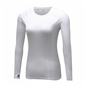 Women T-shirt Quick Dry Running T-shirt Compression Tights  Long Sleeve T-shirts Fitness Shirts