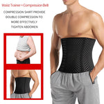 Lade das Bild in den Galerie-Viewer, Gym Fitness Waist Trainer Trimmer Belt Corset For Abdomen Belly Control Fitness Compression Shape wear
