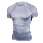 Load image into Gallery viewer, Gym Fitness T-Shirt Tights Top Fitness Jerseys Men&#39;s  Sportswear

