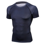 Загрузить изображение в средство просмотра галереи, Gym Fitness T-Shirt Tights Top Fitness Jerseys Men&#39;s  Sportswear
