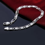 Загрузить изображение в средство просмотра галереи, Men &amp; Women&#39;s Silver color Exquisite 10mm Bracelet chain
