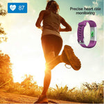 Загрузить изображение в средство просмотра галереи, Gym Fitness Rate/Blood Pressure/Health Bracelet Heart Pedometer Smart Band Fitness Tracker Wristband
