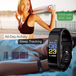 Load image into Gallery viewer, Gym Fitness Rate/Blood Pressure/Health Bracelet Heart Pedometer Smart Band Fitness Tracker Wristband
