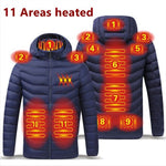 Charger l&#39;image dans la galerie, Gym Fitness USB Winter Outdoor Electric Heating Jackets Warm Sprots Thermal Coat  Heatable Cotton jackets
