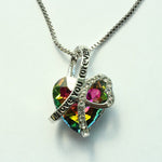 Load image into Gallery viewer, Women&#39;s Exquisite  Love  Designer  Crystal Heart Necklace Butterfly Necklace

