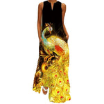Cargar imagen en el visor de la galería, Women&#39;s Floral Vintage Ruffles Dress Elegant Maxi Dresses
