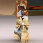 Lade das Bild in den Galerie-Viewer, Women&#39;s Floral Vintage Ruffles Dress Elegant Maxi Dresses
