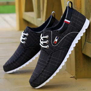 Men's  Breathable Non-Slip Outdoor Hiking Canvas Shoes Casual Shoes Retro Casual