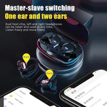 Charger l&#39;image dans la galerie, Gym Fitness  Sports Bluetooth Wireless HeadphonesMusic Earphones Business Headset Waterproof Earbuds Suitable For All Smart Phones
