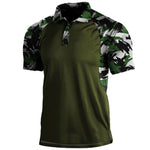 Lade das Bild in den Galerie-Viewer, Camouflaged Tactical T Shirts Men Quick Dry Outdoor Nature Hike Shirt Short Sleeve Climbing Clothing
