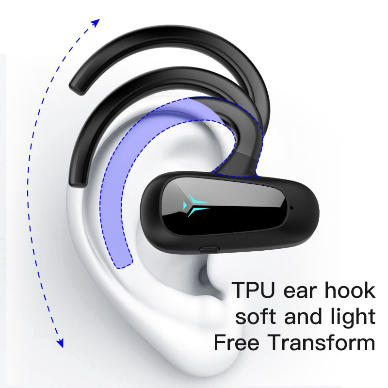 Gym Fitness Headphones Noise Reduction Bluetooth Wireless Stereo Hook Headsets Sport Earphone