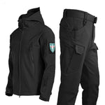 이미지를 갤러리 뷰어에 로드 , Gym Fitness Military Style Tactical Men Jacket Suit Outdoor Fishing Waterproof Warm Hiking Hunting Tracksuits Set for Thermal Jacket

