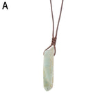 Charger l&#39;image dans la galerie, Chakra Rock Necklace Golden Plated Quartz Pendant 1Pc Irregular Rainbow Stone Natural Crystal

