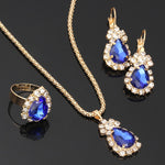 Lade das Bild in den Galerie-Viewer, Women&#39;s Gorgeous Ring/Necklace/Earrings Jewelry Set Multi-color Masterpiece
