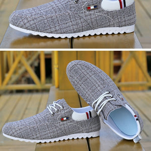 Men's  Breathable Non-Slip Outdoor Hiking Canvas Shoes Casual Shoes Retro Casual
