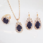 Загрузить изображение в средство просмотра галереи, Women&#39;s Gorgeous Ring/Necklace/Earrings Jewelry Set Multi-color Masterpiece
