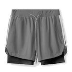 Load image into Gallery viewer, Gym Fitness Men Sports Short Pant 2 In 1 Double-deck Quick Dry GYM  Fitness Jogging Workout Shorts
