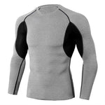 Загрузить изображение в средство просмотра галереи, Gym Fitness Men&#39;s Compression Top Gym T Shirt   Bodybuilding Sport T-shirt Quick Dry Running Shirt Long Sleeve Top Gym T Shirt
