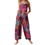 Charger l&#39;image dans la galerie, Women&#39;s Casual Rompers Ethnic Style  Jumpsuits  Overalls Multi-color  Square Neck Sleeveless with Pockets
