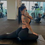 이미지를 갤러리 뷰어에 로드 , Gym Fitness Backless Sporty Jumpsuit Woman&#39;s Overalls with Padding Workout Clothes
