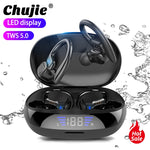 Charger l&#39;image dans la galerie, Gym Fitness  Sports Bluetooth Wireless HeadphonesMusic Earphones Business Headset Waterproof Earbuds Suitable For All Smart Phones
