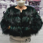 Lade das Bild in den Galerie-Viewer, Women&#39;s Faux Fur Coat Short Warm Thick High Quality Fashion Fur Coat
