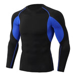 Load image into Gallery viewer, Gym Fitness Men&#39;s Compression Top Gym T Shirt   Bodybuilding Sport T-shirt Quick Dry Running Shirt Long Sleeve Top Gym T Shirt
