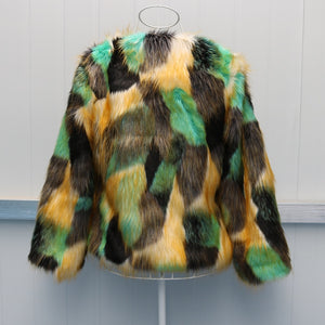 Women's Maxi Short  Fur Fluffy Warm Outerwear Luxury Fur Jacket Elegant  Streetwear Coat