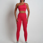 Cargar imagen en el visor de la galería, High Waist Hip Raise Pants Shorts Long-sleeved Suits 2\5PCS Seamless Yoga Sets Sports Fitness Workout Gym Leggings Set for Women

