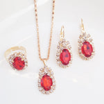 Загрузить изображение в средство просмотра галереи, Women&#39;s Gorgeous Ring/Necklace/Earrings Jewelry Set Multi-color Masterpiece
