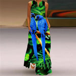 Load image into Gallery viewer, Women&#39;s Floral Vintage Ruffles Dress Elegant Maxi Dresses
