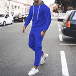 Load image into Gallery viewer, Men&#39;s Casual Sweater shirts Sweatpants Street wear Tracksuit Jogger Sportswear Pullover Solid Color  Sets
