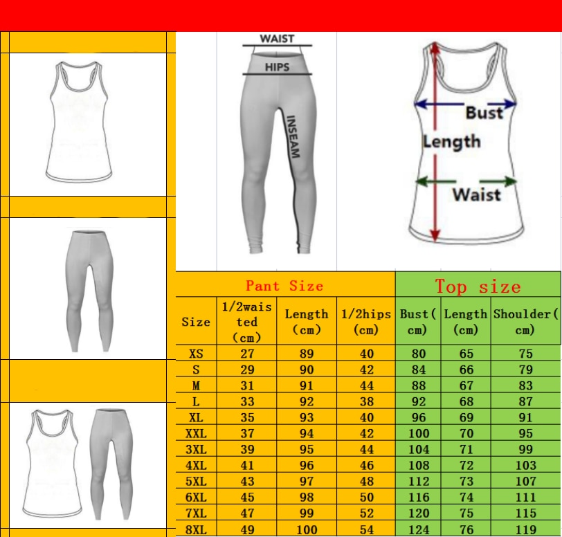 Gym Fitness Women's Printed  Sport Yoga Suit Stretch Leggings and Hollow Out Tank Top Suit